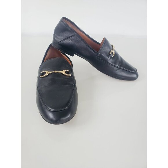 Coach Womens Haley Black Leather Horse Bit Slip-On Loafer Shoes Size 8.5B - Picture 11 of 15